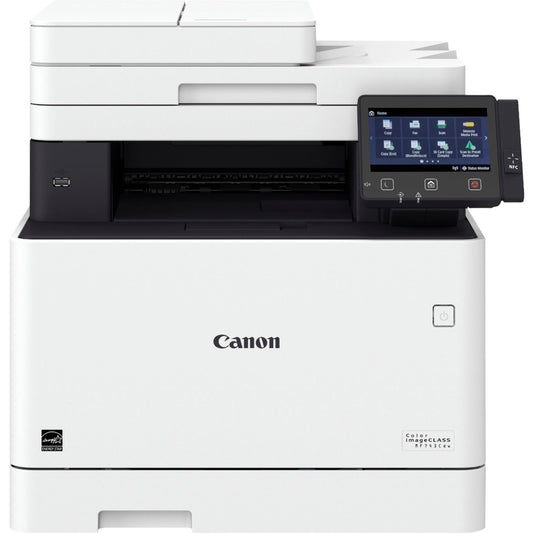 Canon imageCLASS MF740 MF743Cdw Laser Multifunction Printer-Color-Copier/Fax/Scanner-ppm Mono/28 ppm Color Print-600x600 dpi Print-Automatic Duplex Print-300 sheets Input-600 dpi Optical Scan-Color Fax-Wireless LAN-Near Field Communication (NFC) 3101C011