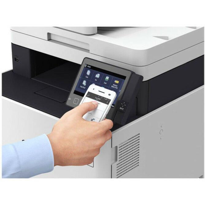 Canon imageCLASS MF740 MF743Cdw Laser Multifunction Printer-Color-Copier/Fax/Scanner-ppm Mono/28 ppm Color Print-600x600 dpi Print-Automatic Duplex Print-300 sheets Input-600 dpi Optical Scan-Color Fax-Wireless LAN-Near Field Communication (NFC) 3101C011