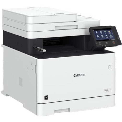 Canon imageCLASS MF740 MF743Cdw Laser Multifunction Printer-Color-Copier/Fax/Scanner-ppm Mono/28 ppm Color Print-600x600 dpi Print-Automatic Duplex Print-300 sheets Input-600 dpi Optical Scan-Color Fax-Wireless LAN-Near Field Communication (NFC) 3101C011