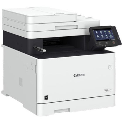 Canon imageCLASS MF740 MF743Cdw Laser Multifunction Printer-Color-Copier/Fax/Scanner-ppm Mono/28 ppm Color Print-600x600 dpi Print-Automatic Duplex Print-300 sheets Input-600 dpi Optical Scan-Color Fax-Wireless LAN-Near Field Communication (NFC) 3101C011