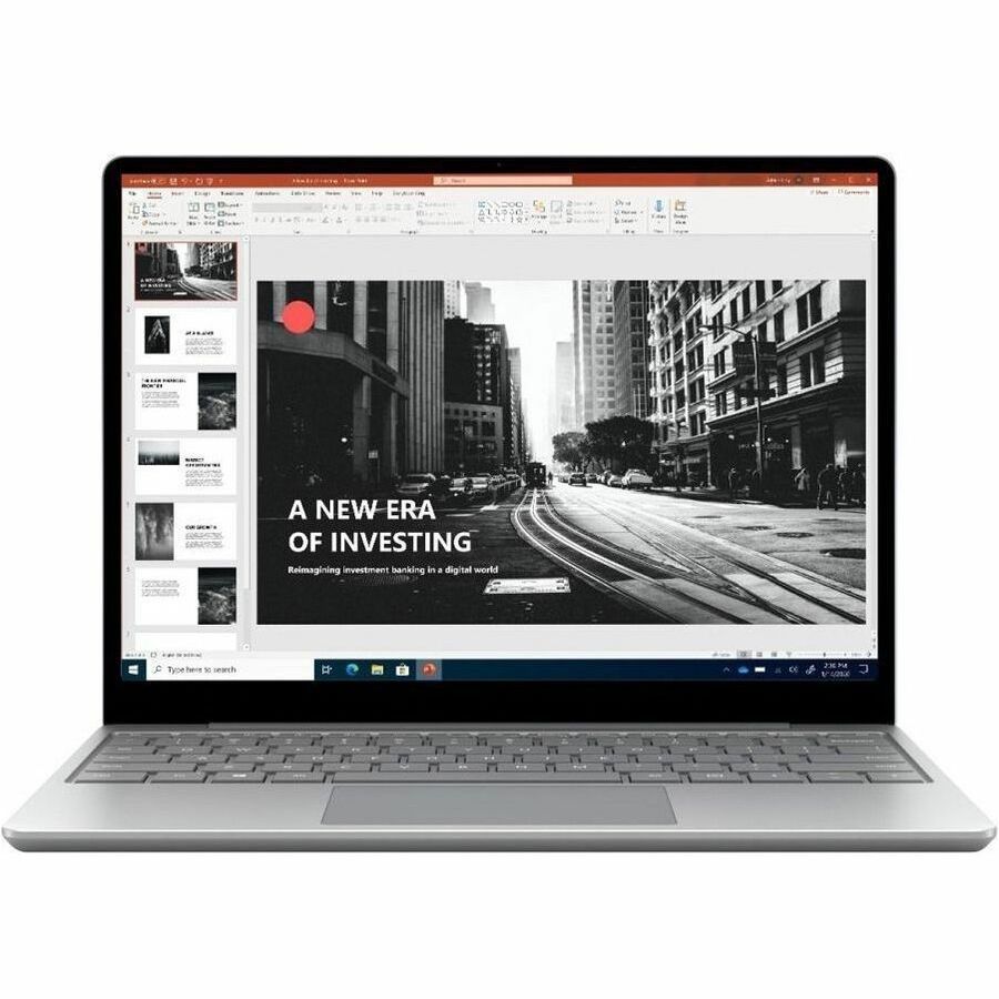 Ordinateur portable à écran tactile Microsoft Surface Laptop Go 12,4 pouces - Intel Core i5 10e génération i5-1035G1 - 4 Go - 64 Go de mémoire flash - Platinum 21K-00002