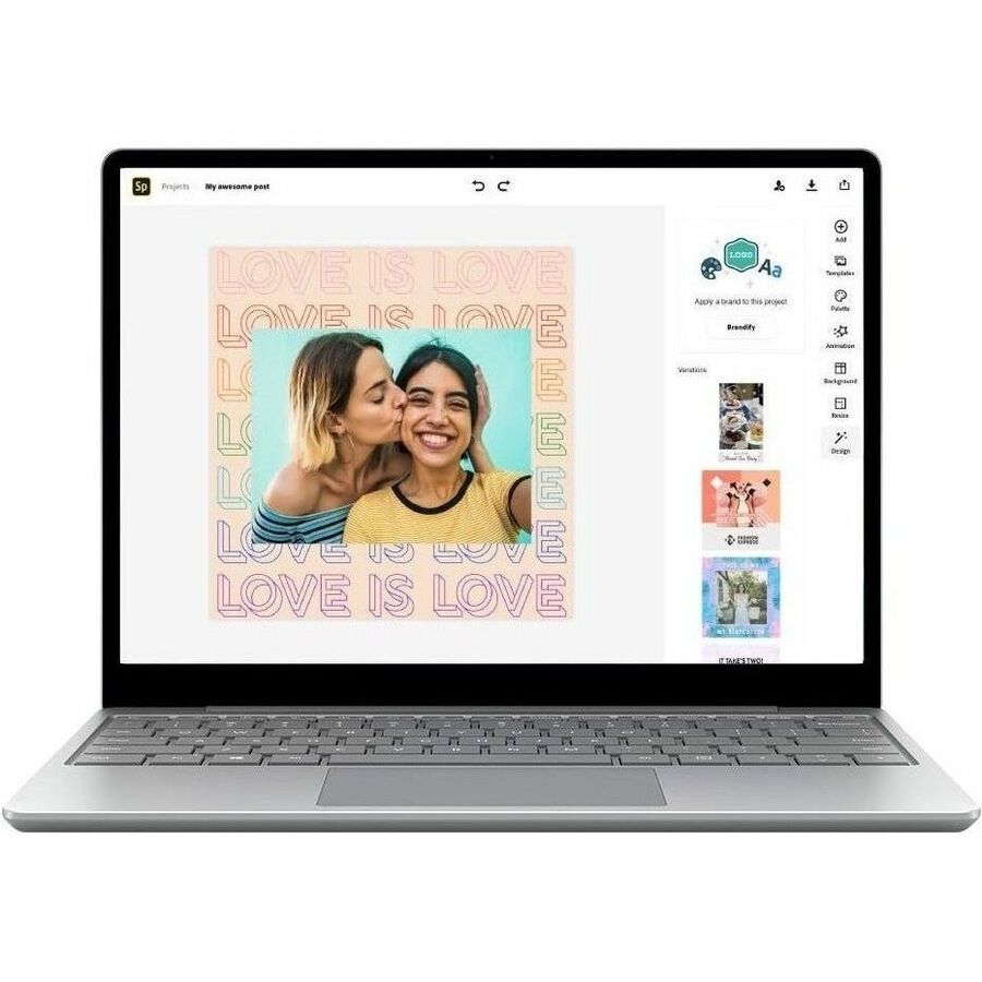 Ordinateur portable à écran tactile Microsoft Surface Laptop Go 12,4 pouces - Intel Core i5 10e génération i5-1035G1 - 4 Go - 64 Go de mémoire flash - Platinum 21K-00002