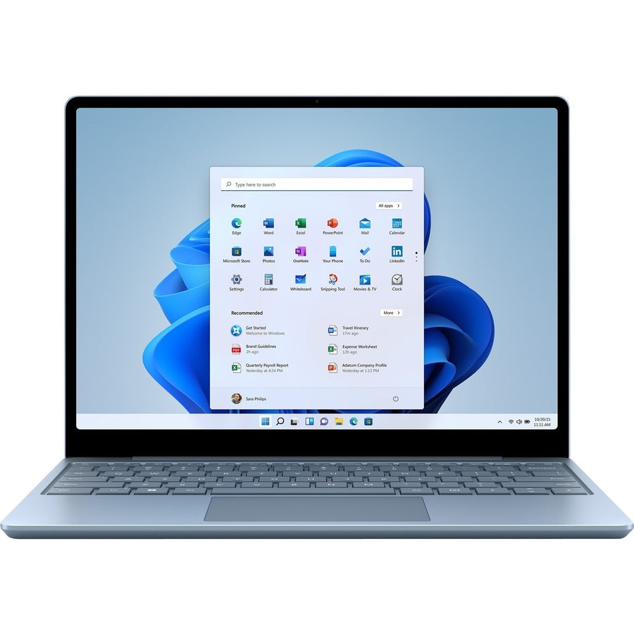Ordinateur portable Microsoft Surface Laptop Go 2 12,4" à écran tactile - Intel Core i5 11e génération i5-1135G7 - 8 Go - SSD 256 Go - Bleu glacier KQU-00023