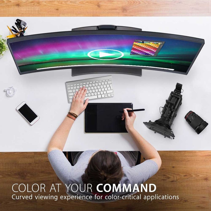 Moniteur LED incurvé ViewSonic ColorPro VP3481a de 34 pouces UWQHD - 21:9 VP3481a
