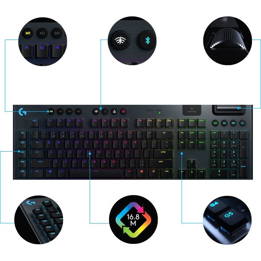 Logitech G915 Lightspeed Wireless RGB Mechanical Gaming Keyboard 920-008902