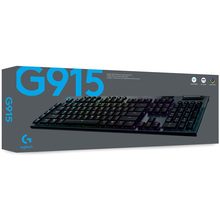 Logitech G915 Lightspeed Wireless RGB Mechanical Gaming Keyboard 920-008902