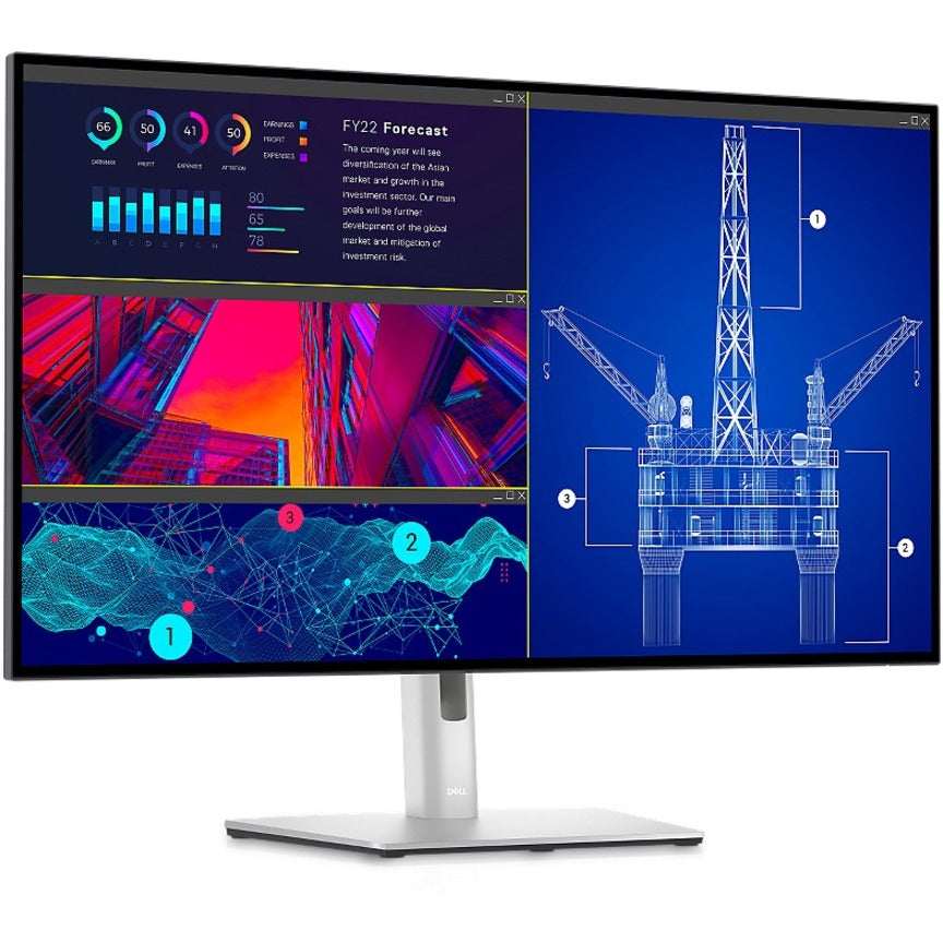 Moniteur LCD Dell UltraSharp U2723QE 27" 4K UHD - 16:9 - Noir, Argent DELL-U2723QE