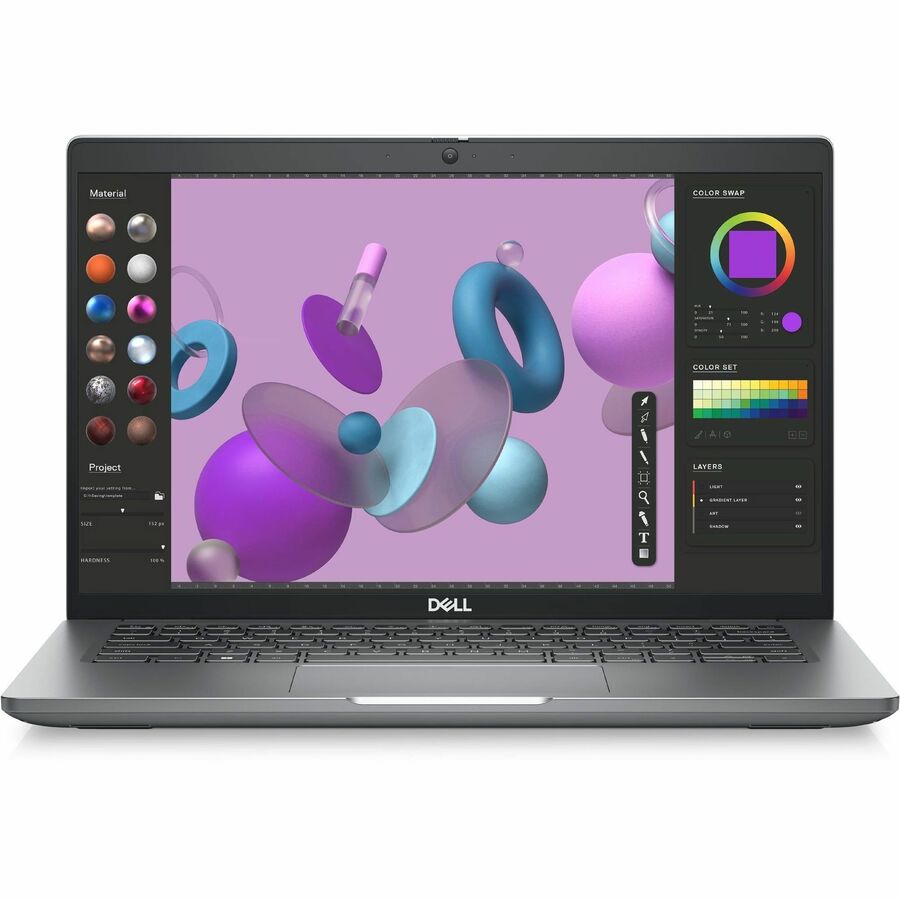 Station de travail mobile Dell Precision 3000 3480 14" - Full HD - Intel Core i5 13e génération i5-1350P - Technologie vPro - 16 Go - SSD 512 Go - Clavier anglais (États-Unis) - Gris Titane G8KR1