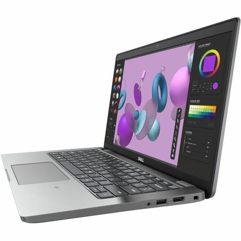 Station de travail mobile Dell Precision 3000 3480 14" - Full HD - Intel Core i5 13e génération i5-1350P - Technologie vPro - 16 Go - SSD 512 Go - Clavier anglais (États-Unis) - Gris Titane G8KR1