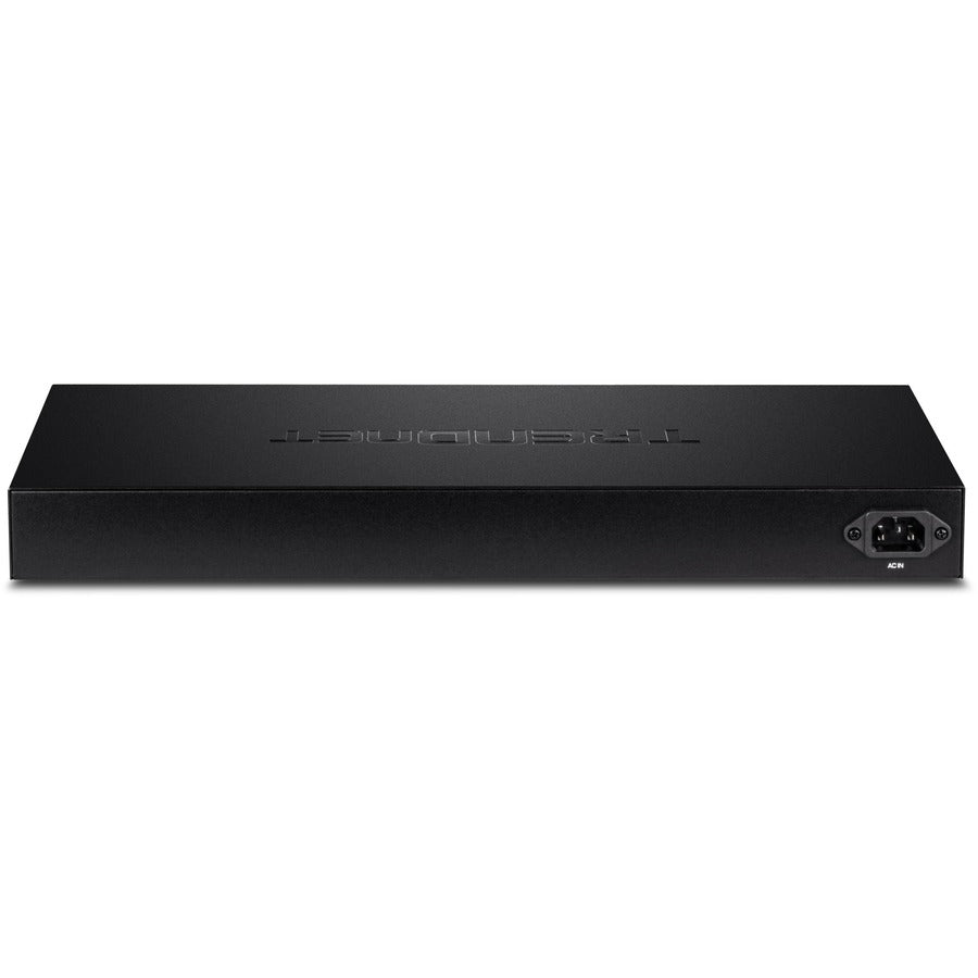 TRENDnet Commutateur Web Smart PoE+ Gigabit PoE+ à 20 ports, 16 ports Gigabit PoE+, 4 ports Gigabit partagés, jusqu'à 30 W par port, budget d'alimentation total de 185 W, montable en rack, noir, TPE-1620WS TPE-1620WS
