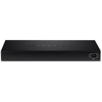 TRENDnet Commutateur Web Smart PoE+ Gigabit PoE+ à 20 ports, 16 ports Gigabit PoE+, 4 ports Gigabit partagés, jusqu'à 30 W par port, budget d'alimentation total de 185 W, montable en rack, noir, TPE-1620WS TPE-1620WS