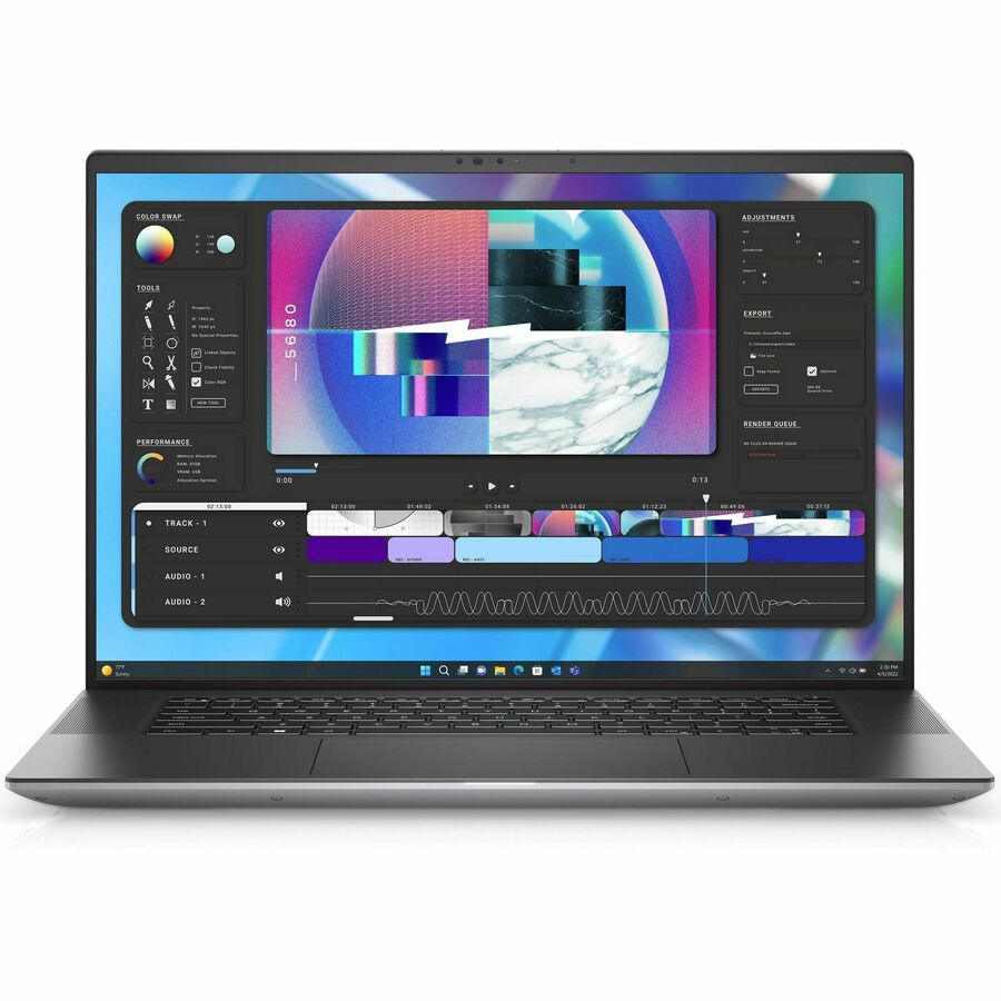 Station de travail mobile Dell Precision 5000 5680 16" - Full HD Plus - Intel Core i7 13e génération i7-13800H - Technologie vPro - 32 Go - SSD 512 Go - Clavier anglais (États-Unis) - Gris Titan anodisé NP4DJ