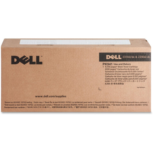 Cartouche de toner laser Dell d'origine à haut rendement - Noir - 1 unité PK941