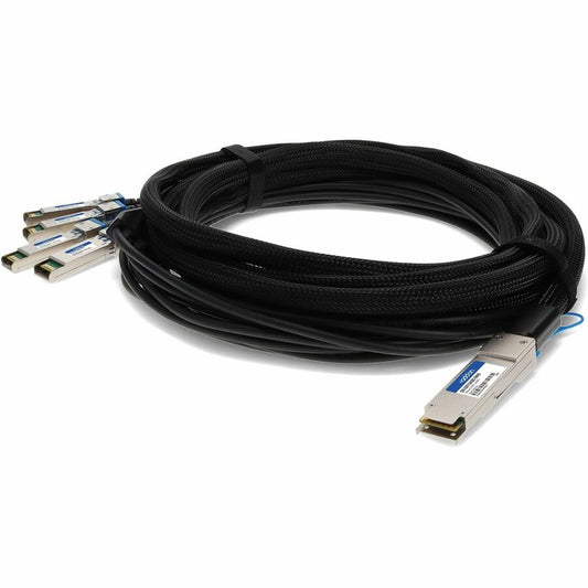 Câble de connexion directe QSFP+ 40GBase-CU vers 4xSFP+ compatible avec Juniper Networks QFX-QSFP-DACBO-3M (Twinax passif, 3 m) QFX-QSFP-DACBO-3MAO