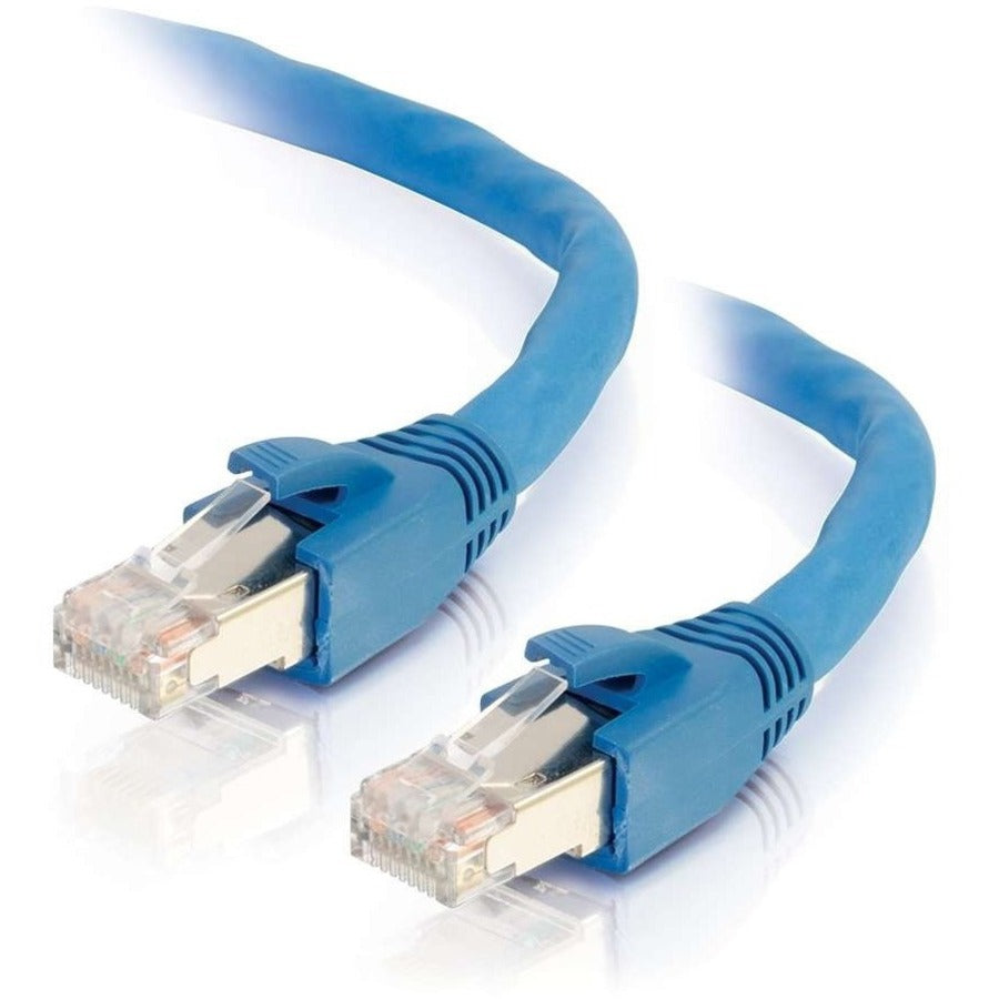 Câble Ethernet blindé Cat6 de 100 pieds C2G - Câble de raccordement réseau Cat 6 - Bleu 43169