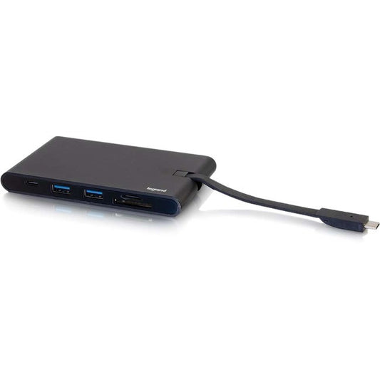 Station d'accueil portable USB C C2G avec HDMI, VGA, Ethernet, USB-C, USB-A, lecteur de carte SD 26916