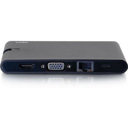 C2G USB C Portable Laptop Dock with HDMI, VGA, Ethernet, USB-C, USB-A, SD Card Reader 26916