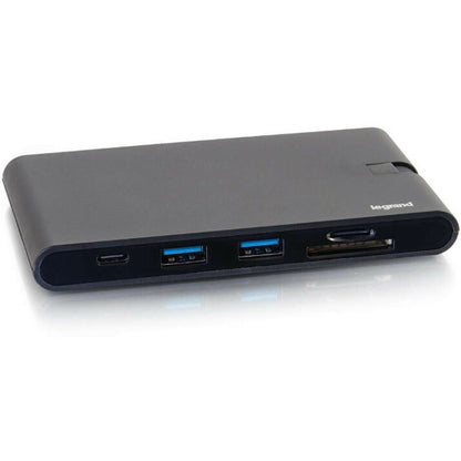 C2G USB C Portable Laptop Dock with HDMI, VGA, Ethernet, USB-C, USB-A, SD Card Reader 26916