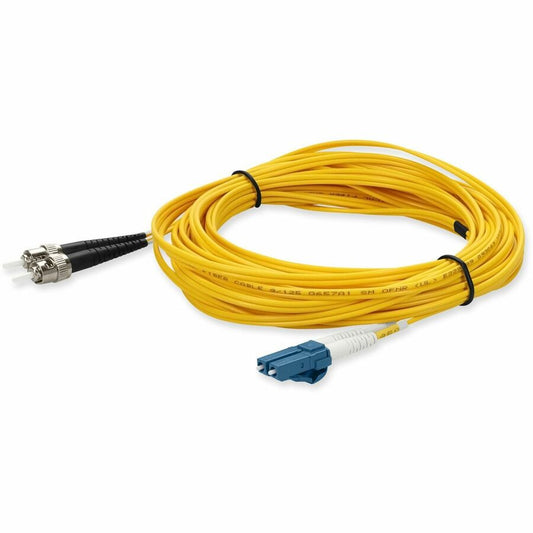Câble de raccordement jaune en fibre monomode (SMF) duplex ST/LC OS1 AddOn 10 m ADD-ST-LC-10M9SMF