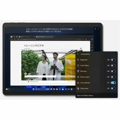 Tablette Microsoft Surface Pro 10 - 13" - Technologie vPro - 16 Go - SSD 256 Go - Windows 11 Pro - Noir ZDT-00019