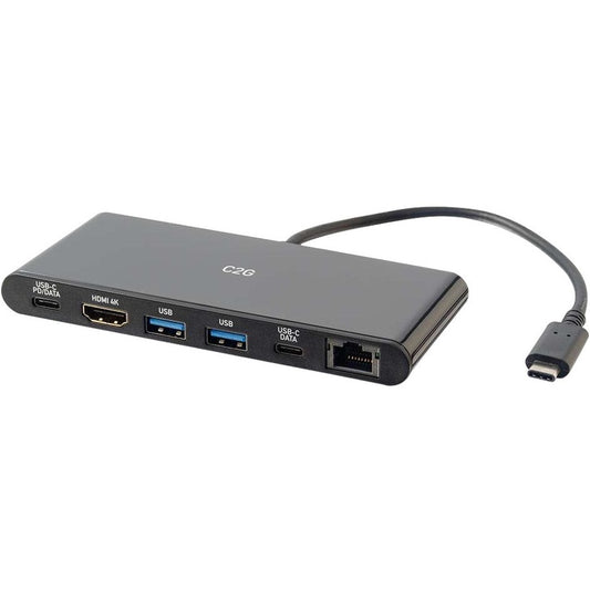 Station d'accueil pour ordinateur portable C2G USB C avec HDMI, Ethernet, USB-A, USB-C - 4K 30 Hz 28845