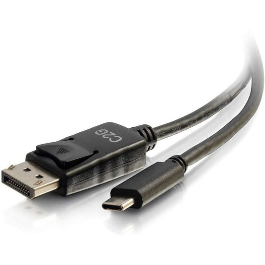 Câble USB C vers DisplayPort C2G 6 pieds - Câble adaptateur USB C vers DP - USB C 3.1 - 4K 30 Hz - Noir - M/M 26902