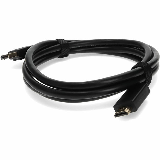 Câble noir AddOn DisplayPort mâle vers HDMI mâle de 6 pieds (nécessite DP++) DISPORT2HDMIMM6F