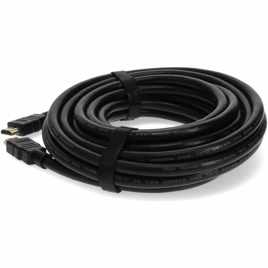 Câble HDMI 1.4 haute vitesse AddOn Bulk 5 Pack 50 pieds avec Ethernet - M/M HDMIHSMM50-5PK