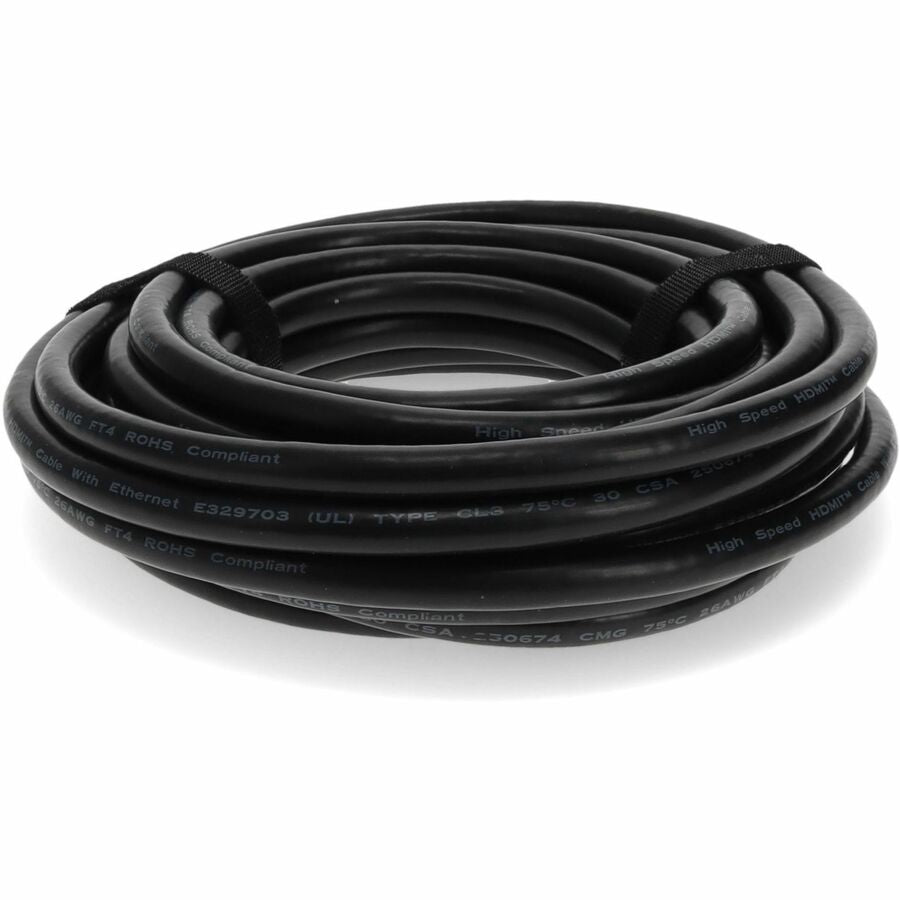 Câble HDMI 1.4 haute vitesse AddOn Bulk 5 Pack 50 pieds avec Ethernet - M/M HDMIHSMM50-5PK