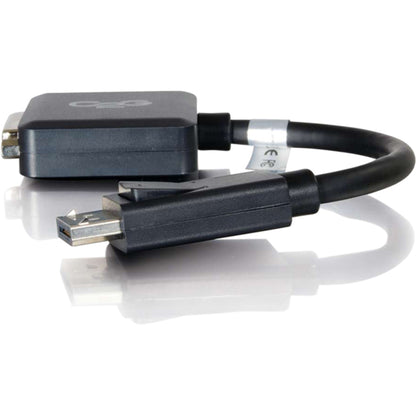 Adaptateur convertisseur C2G DisplayPort mâle vers DVI-D femelle à liaison unique 8 pouces - Noir 54321