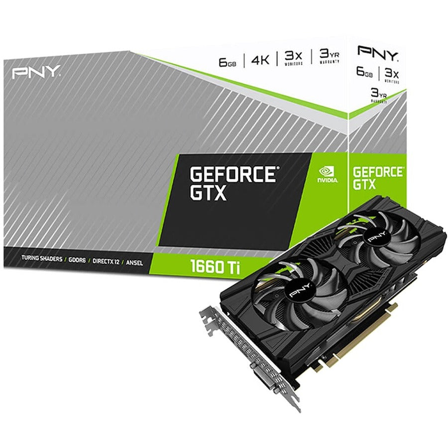 PNY NVIDIA GeForce GTX 1660 Ti Graphic Card - 6 GB GDDR6 VCG1660T6DFPPB1