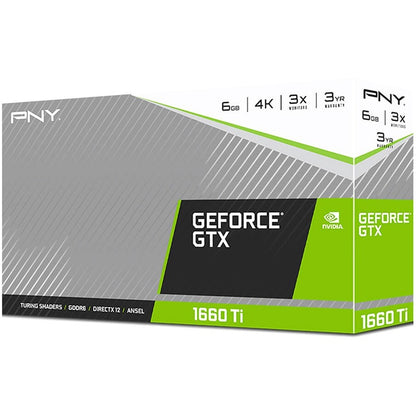PNY NVIDIA GeForce GTX 1660 Ti Graphic Card - 6 GB GDDR6 VCG1660T6DFPPB1