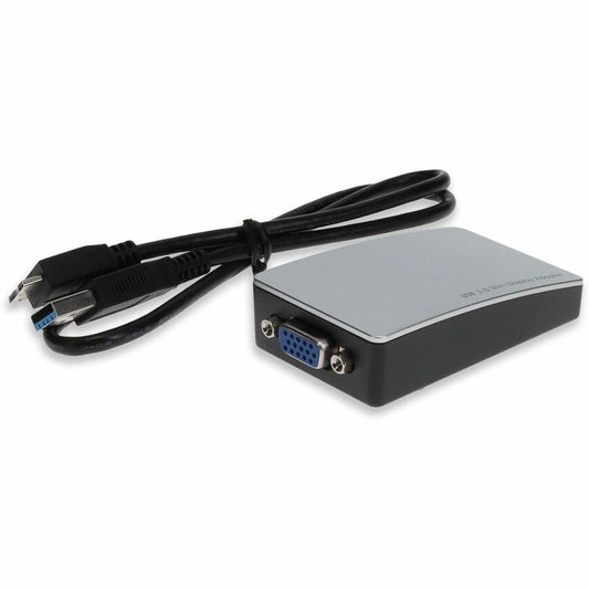 Adaptateur USB 3.0 mâle vers VGA femelle blanc AddOn USB302VGA