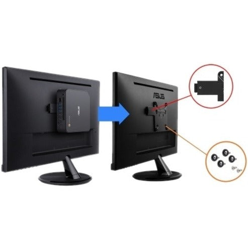 Asus Chromebox 4 CHROMEBOX4-G7068UN Chromebox - Intel Core i7 10e génération i7-10510U - 16 Go - SSD 256 Go - Mini PC - Gun Metal 90MS0252-M00450