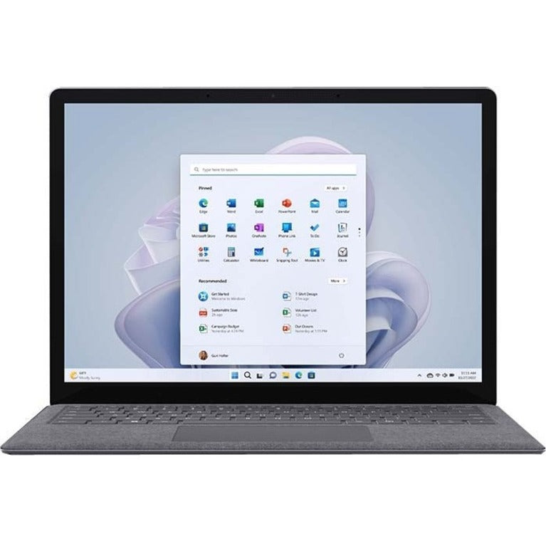 Ordinateur portable Microsoft Surface Laptop 5 13,5" à écran tactile - Intel Core i5 - Plateforme Intel Evo - 8 Go - SSD 512 Go - Clavier anglais, français - Platinum R1T-00002