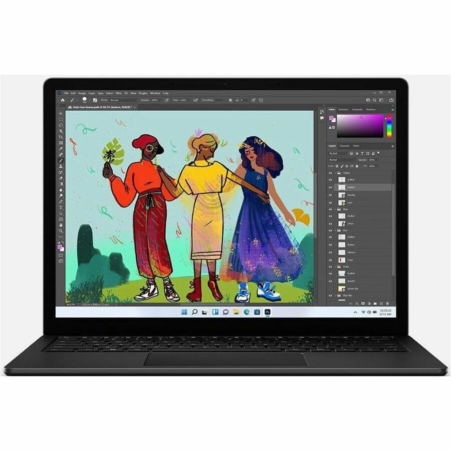 Ordinateur portable Microsoft Surface Laptop 4 13,5" à écran tactile - Intel Core i5 - 8 Go - SSD 256 Go - Noir mat 5BN-00027