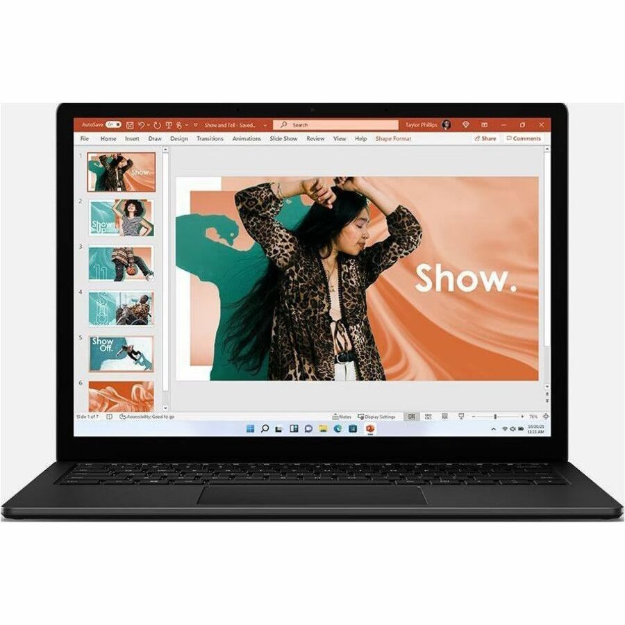 Ordinateur portable Microsoft Surface Laptop 4 13,5" à écran tactile - Intel Core i5 - 8 Go - SSD 256 Go - Noir mat 5BN-00027