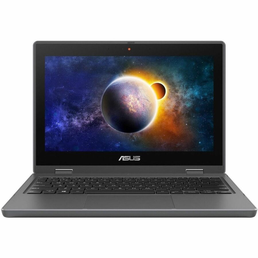 Asus BR1100F BR1100FKA-EN61T-CB Ordinateur portable convertible 2 en 1 à écran tactile 11,6" - HD - Intel Pentium Silver N6000 - 8 Go - Mémoire flash 128 Go - Gris foncé BR1100FKA-EN61T-CB