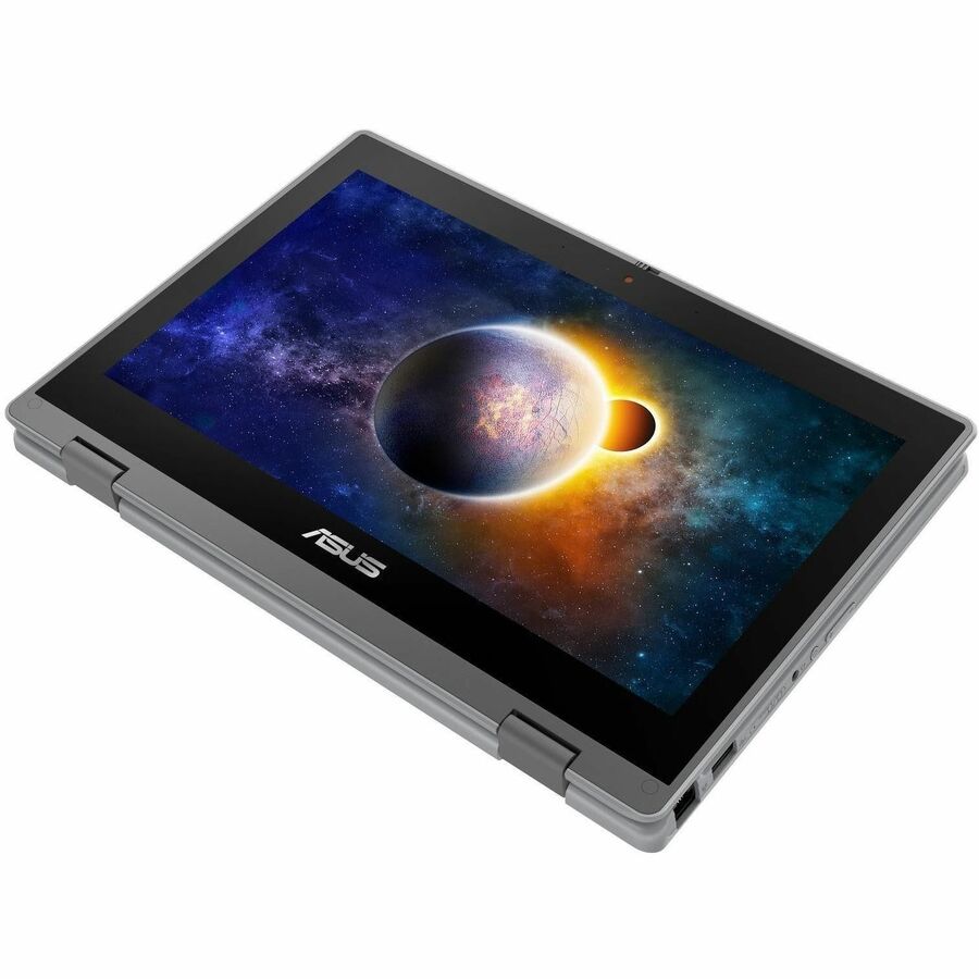 Asus BR1100F BR1100FKA-EN61T-CB Ordinateur portable convertible 2 en 1 à écran tactile 11,6" - HD - Intel Pentium Silver N6000 - 8 Go - Mémoire flash 128 Go - Gris foncé BR1100FKA-EN61T-CB