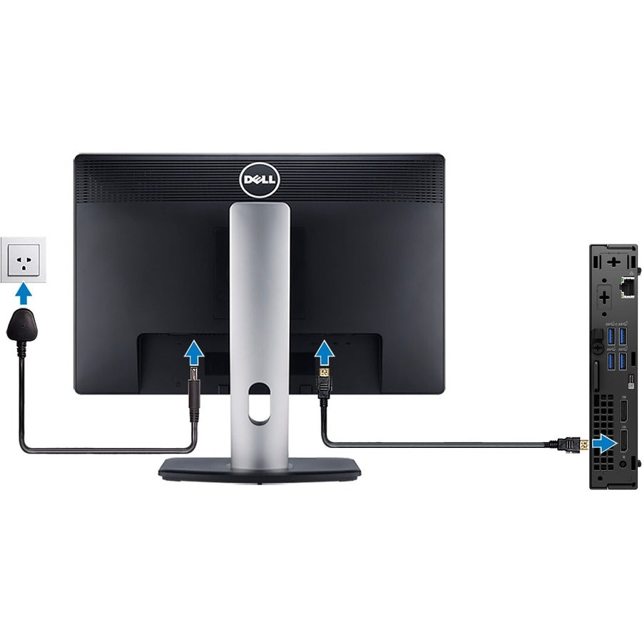 Ordinateur de bureau Dell OptiPlex 7000 - Intel Core i5 12e génération i5-12500T - Technologie vPro - 8 Go - SSD 256 Go - Micro PC - Noir HX4Y1