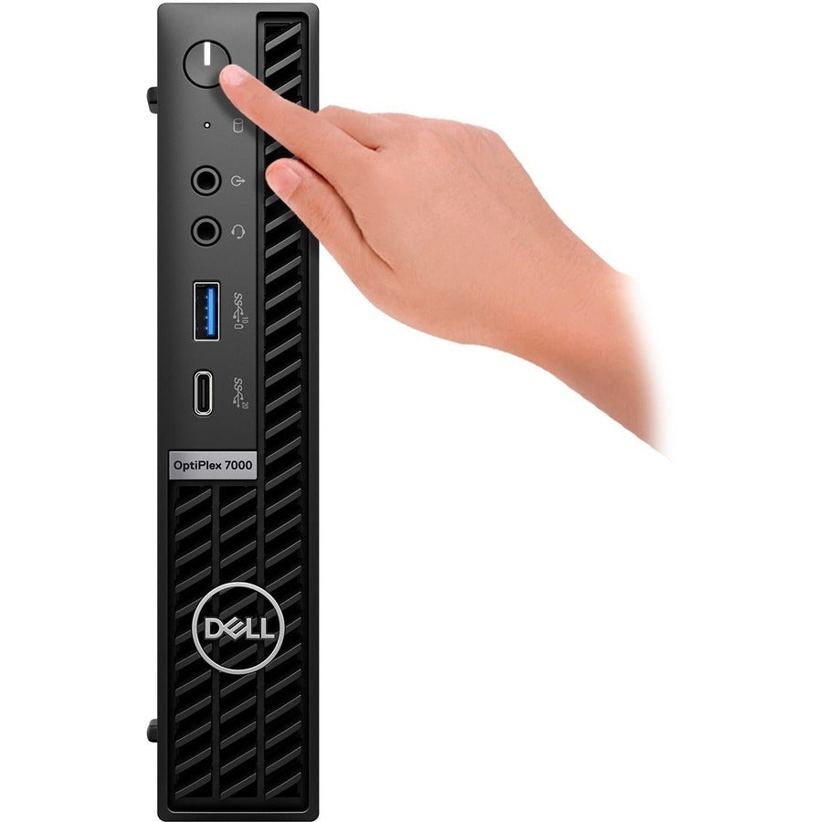 Ordinateur de bureau Dell OptiPlex 7000 - Intel Core i5 12e génération i5-12500T - Technologie vPro - 8 Go - SSD 256 Go - Micro PC - Noir HX4Y1