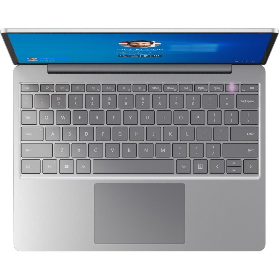 Ordinateur portable à écran tactile Microsoft Surface Laptop Go 12,4 pouces - Intel Core i5 - 4 Go - Mémoire flash 64 Go - Platinum 1ZQ-00002
