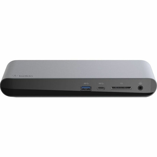 Station d'accueil pour ordinateur portable Belkin Thunderbolt 3 Dock Pro USB C pour MacOS et Windows, double 4K à 60 Hz F4U097TT