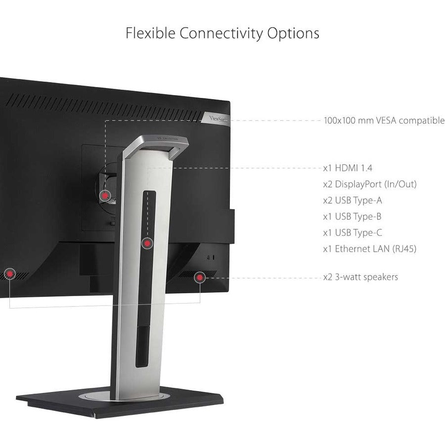Écran Viewsonic 24", panneau IPS, résolution 1920 x 1080 VG2456a