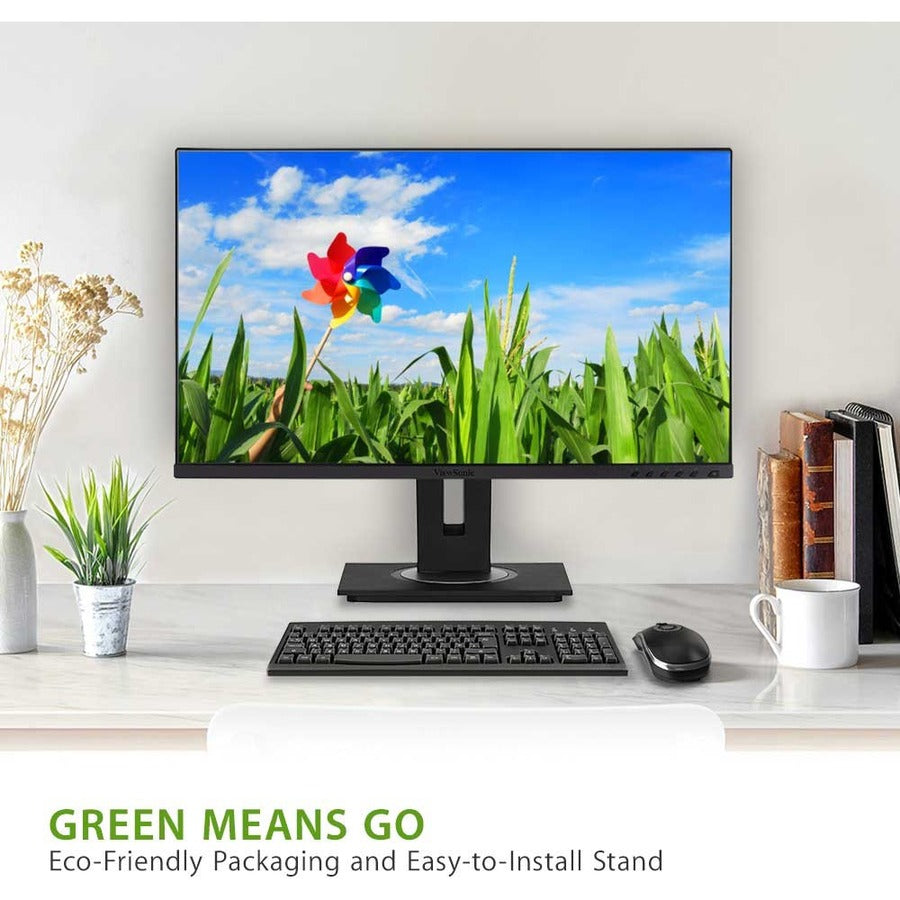 Moniteur LED Full HD ViewSonic Graphic VG2455 de 24 pouces - 16:9 - Noir VG2455