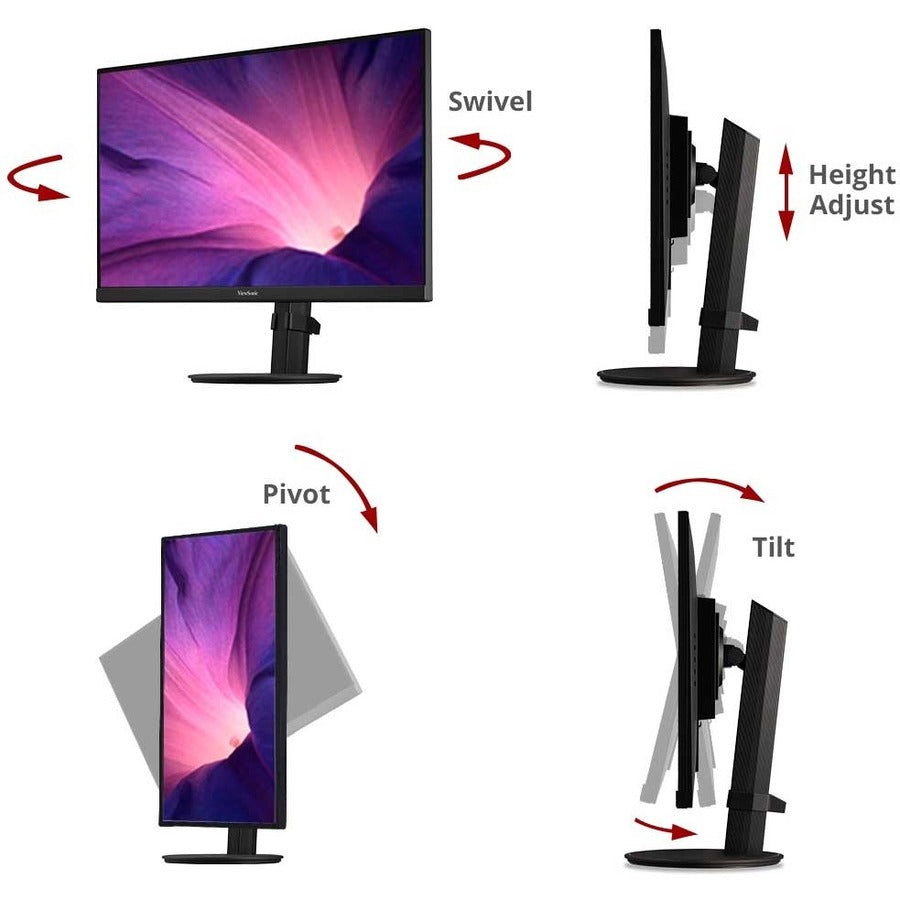 Écran Viewsonic 27", panneau MVA, résolution 1920 x 1080 VA2747-MHJ