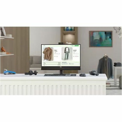 Ordinateur tout-en-un Dell OptiPlex 7000 7420 - Intel Core i3 14e génération i3-14100T - 8 Go - SSD 256 Go - 23,8" Full HD - Bureau - Noir KW98M