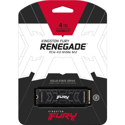 Disque SSD Kingston FURY Renegade 4 To - M.2 2280 interne - PCI Express NVMe (PCI Express NVMe 4.0 x4) SFYRD/4000G