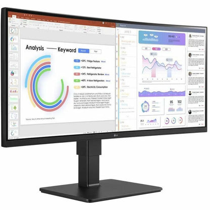 Moniteur LED incurvé LG Ultrawide 34BQ77QE-B de 34 pouces de classe UW-QHD - 21:9 - Noir texturé 34BQ77QE-B