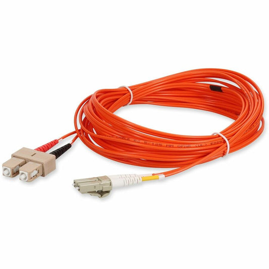 Câble de raccordement orange duplex SC/LC OM1 en fibre multimode (MMF) AddOn 10 m ADD-SC-LC-10M6MMF